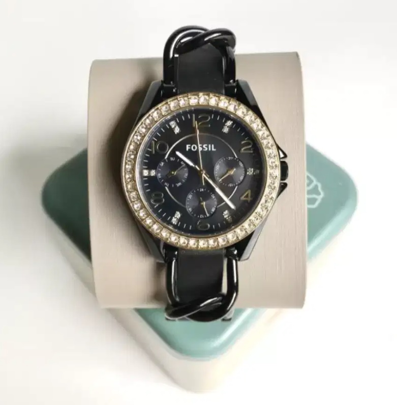 Riley Multi Function Leather Watch 