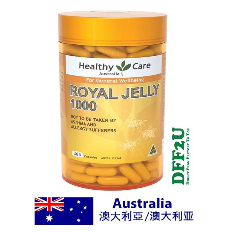 Buy HEALTHY CARE ROYAL JELLY 1000 365 CAPSULES eRomman