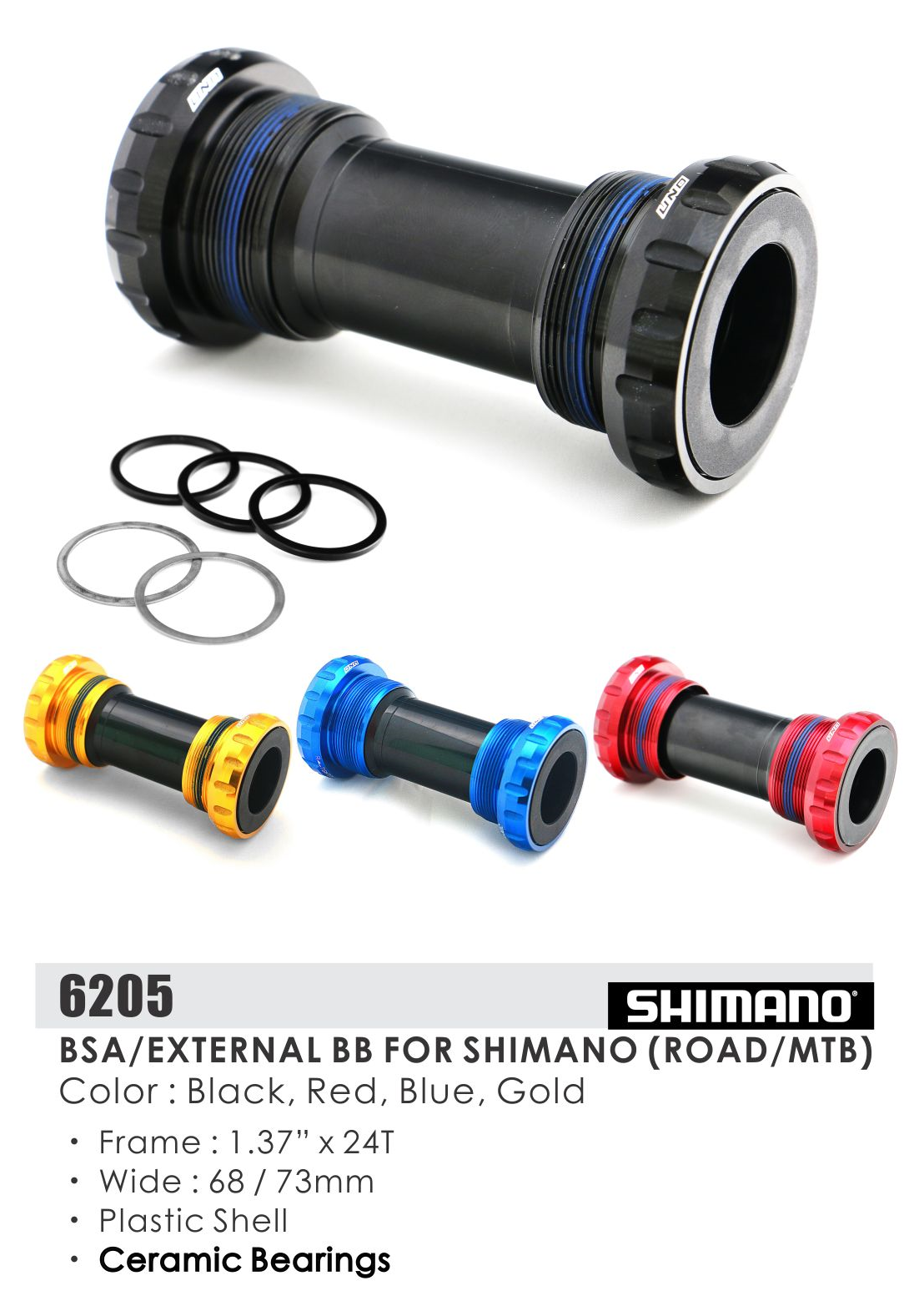 Bsa Bb86/92 Shimano Ceramic Bearings 