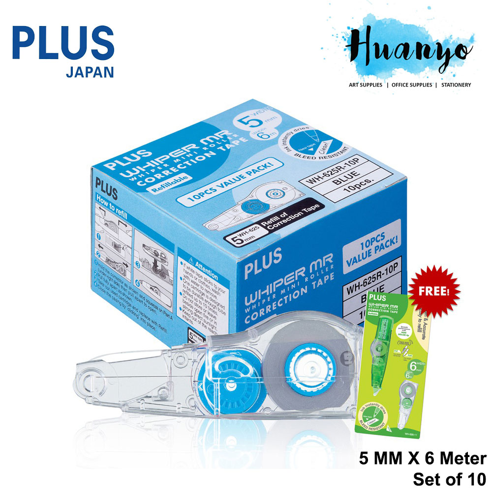Tape & Refill Select NEW PLUS Correction Tape/ WHIPER MR WH Series 