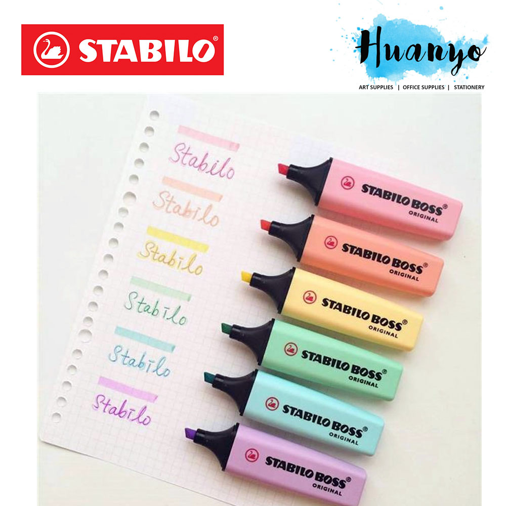 اشتري Huanyo Stabilo Boss Original Fluorescent / Pastel Highlighter