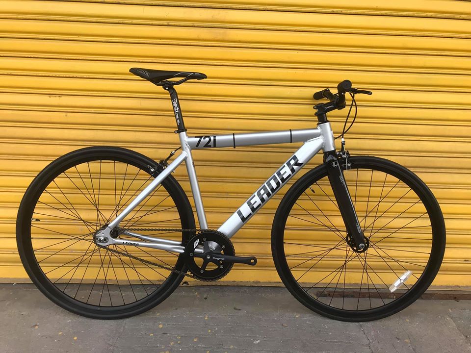 Buy Leader Bikes 721 Riser Bar Flip/Flop Hub Matte Black Fixed Gear Bike 51cm Online eRomman