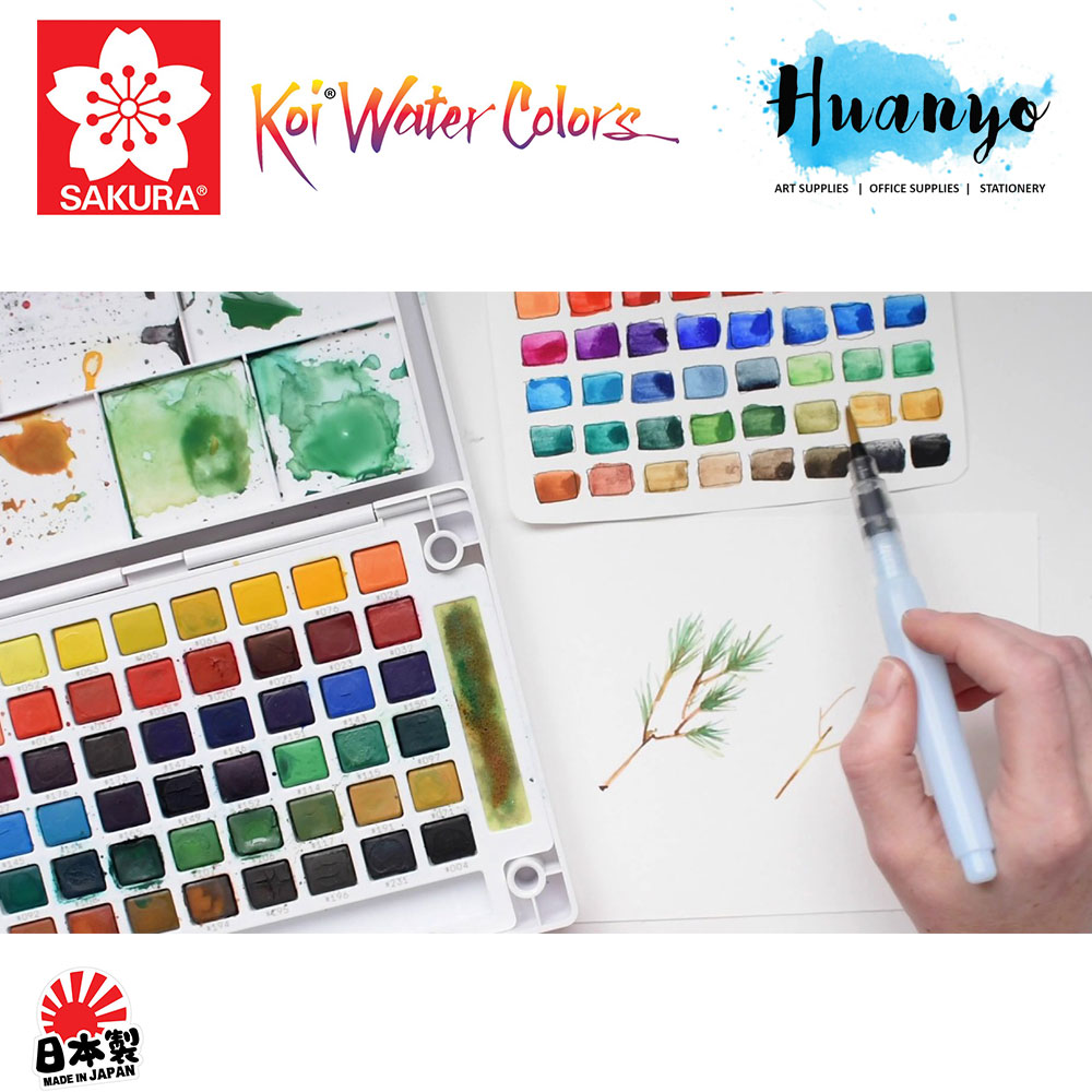Sakura Koi Water Colors Pocket Field Sketch Box 72 set 
