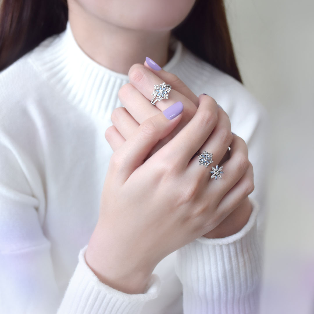 Buy Winter Magic Snowflake Ring 925 
