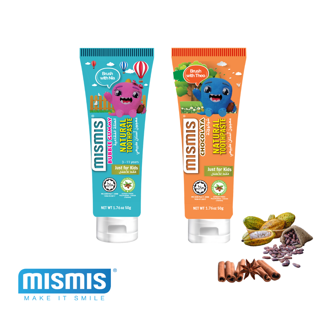 Buy Mismis Kids Natural Toothpaste (Chocolata + Bubblegummy) Online