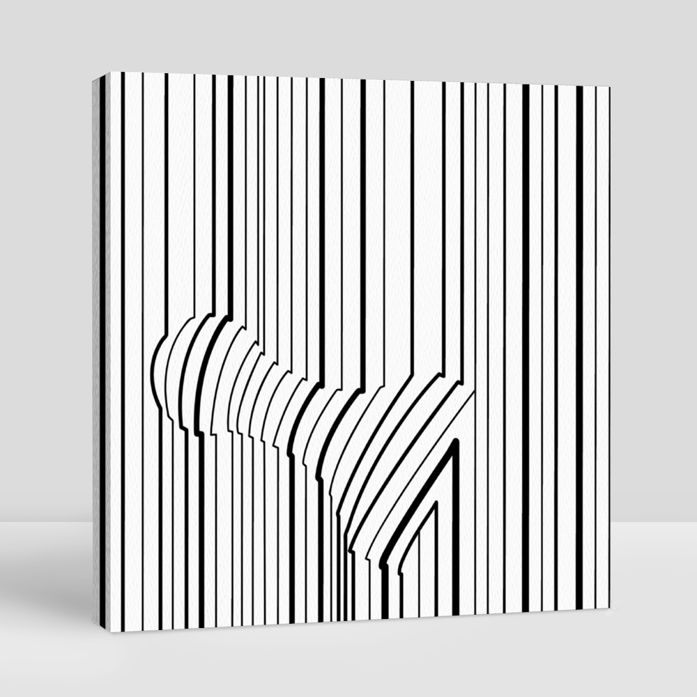 Buy Black and White Pop Art Geometric Pattern With Chess eRomman