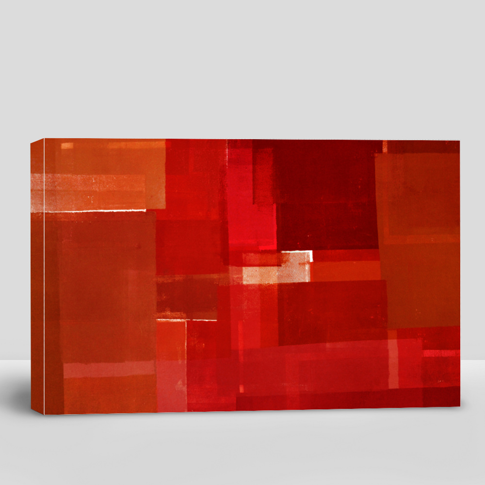 Buy Red and Orange Abstract Art Painting eRomman