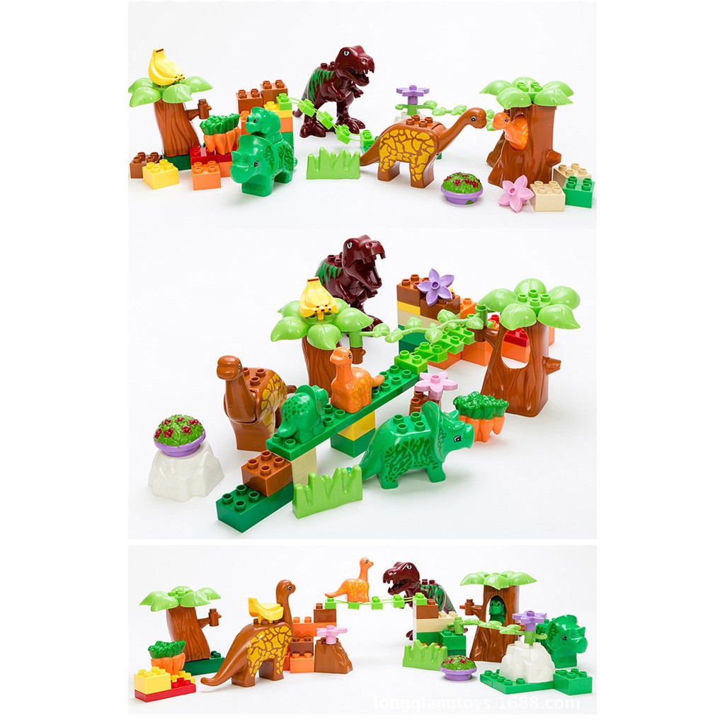 Dinosaur block set sales