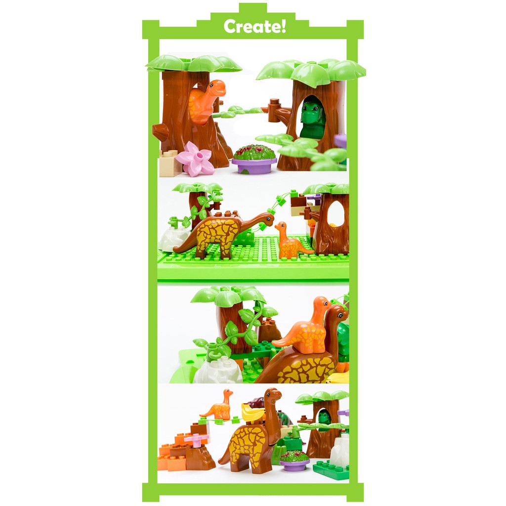 Buy Dino Paradise Dinosaur Blocks Set Kids As Picture eRomman