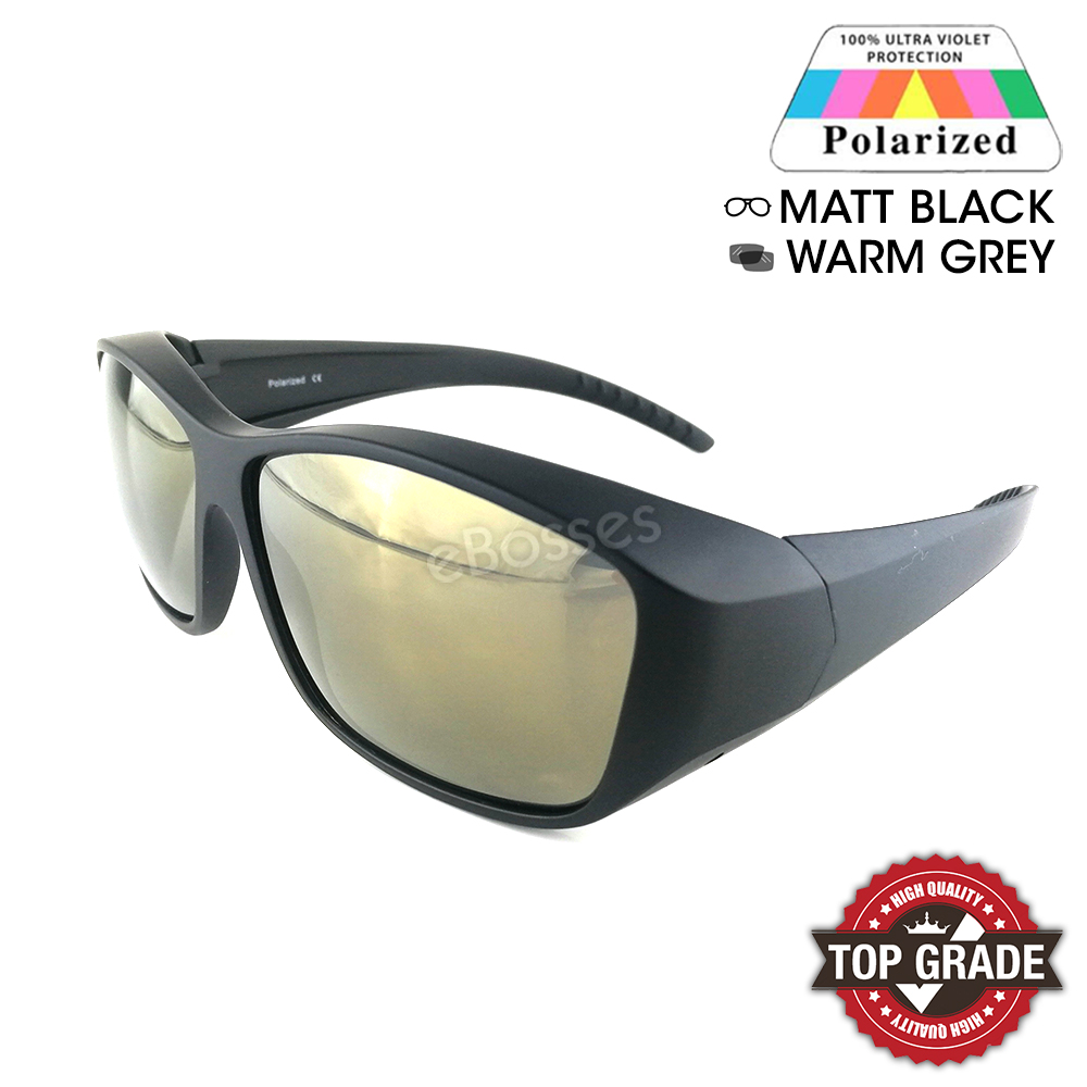 New Top Grade UV Protection Flip-up Fitover Glasses Polarized Sunglasses Men Women (DY022) (10 Colors)