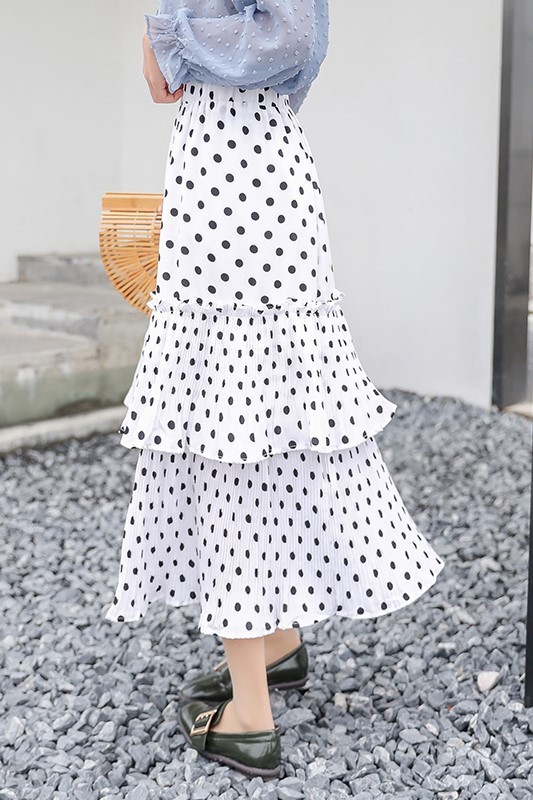 ●ORDES● LAYERED POLKA DOT SKIRTS Amazon.com: Women Tulle Midi Skirt High Elastic Waist 3D