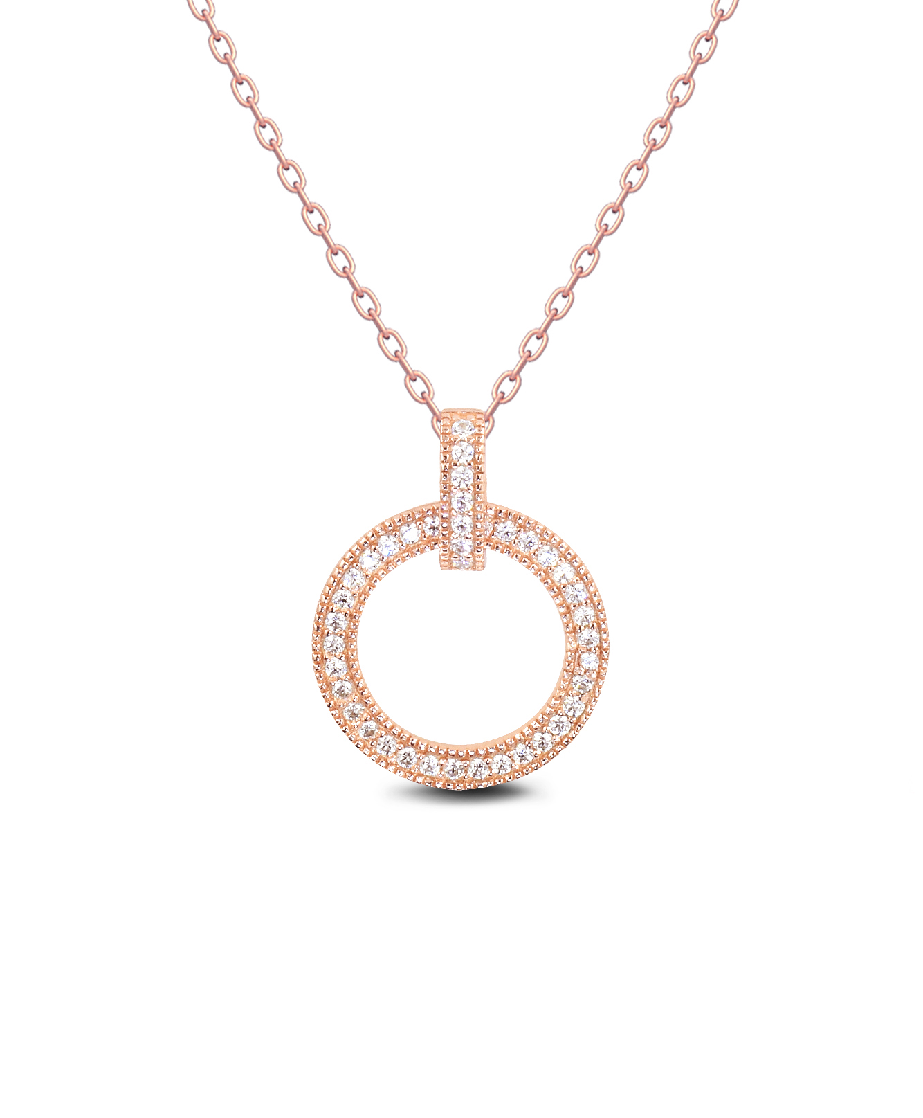 Buy Silver Necklace 18K Rose Gold 