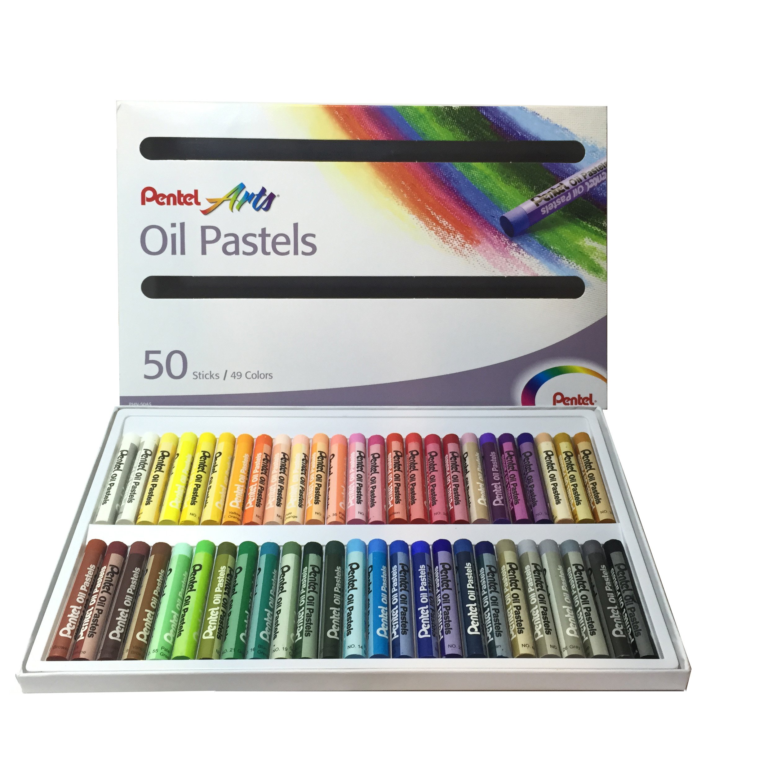 Buy Pentel Arts Oil Pastels Color Set of 50 Sticks eRomman