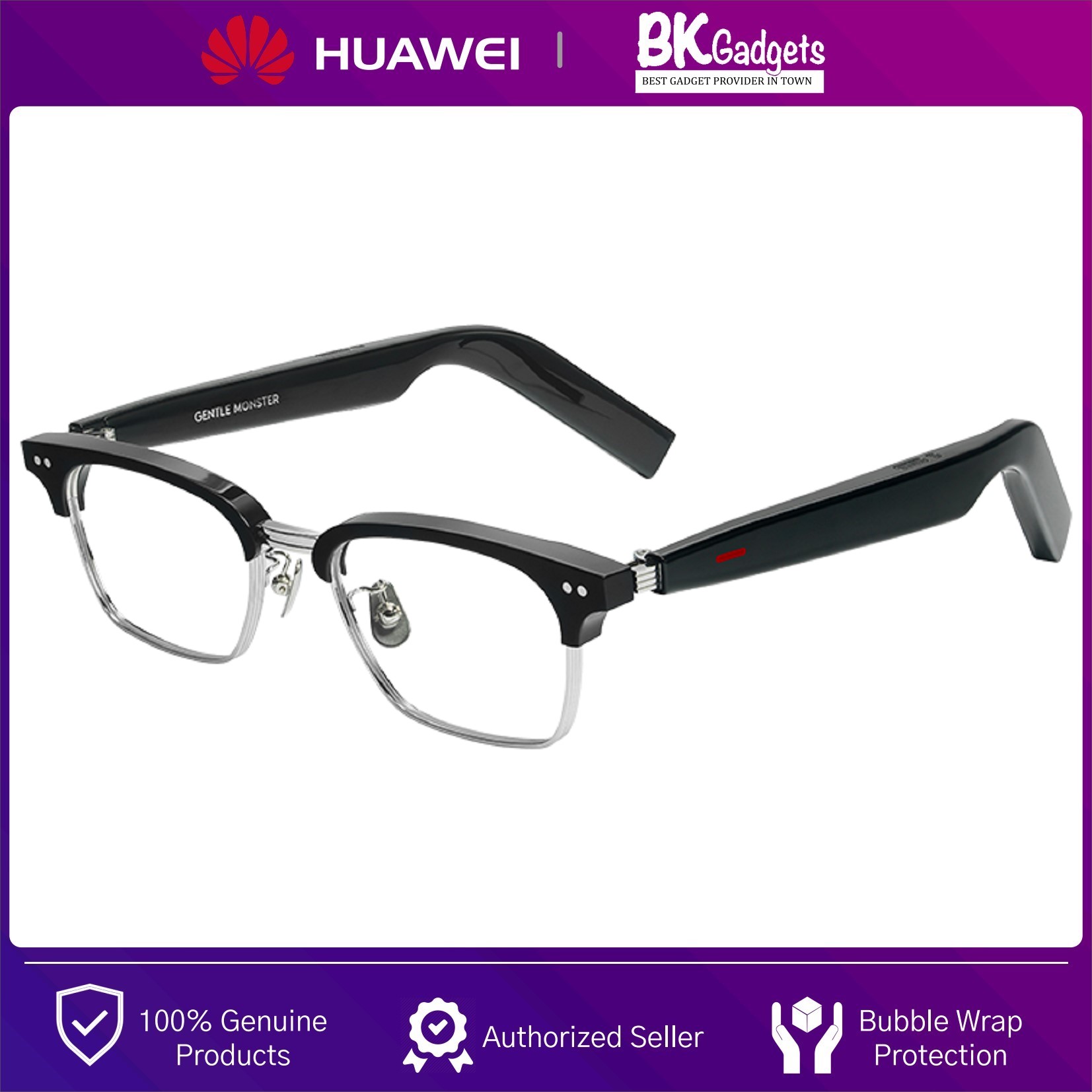 Buy Bkgadgets HUAWEI X GENTLE MONSTER Smart Eyewear II [ HAVANA-01 ] -  Crystal Clear Audio Delivery | eRomman