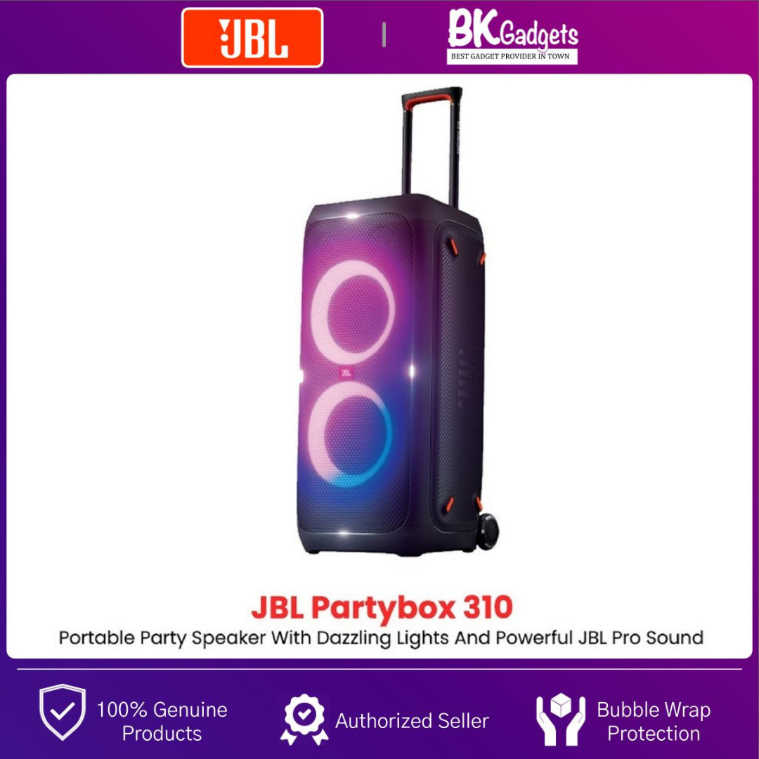 JBL Partybox 310  Portable party speaker with dazzling lights and