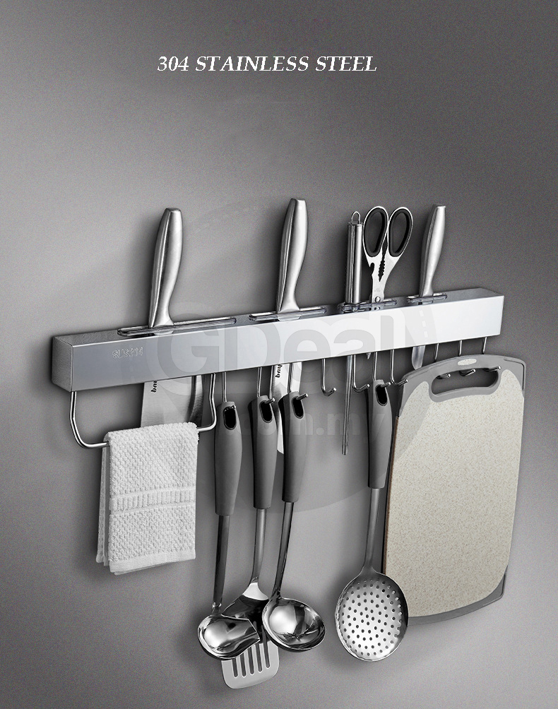Buy Stainless Steel Kitchen Tools Holder Wall Mounted eRomman