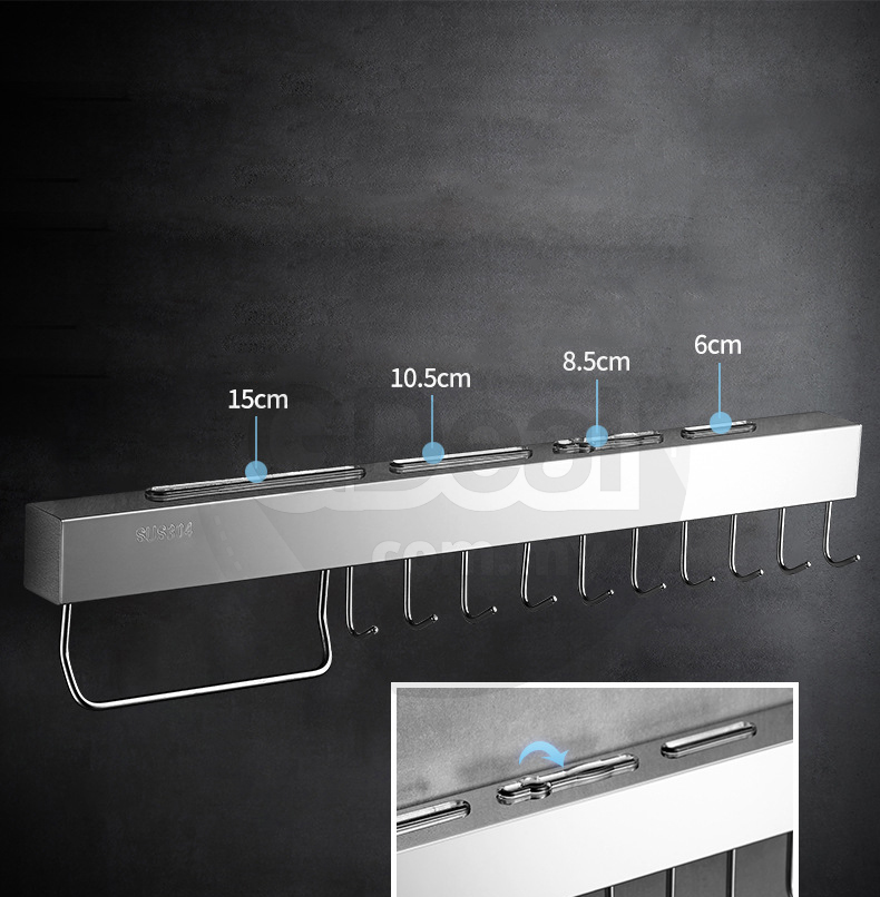 Buy Stainless Steel Kitchen Tools Holder Wall Mounted eRomman