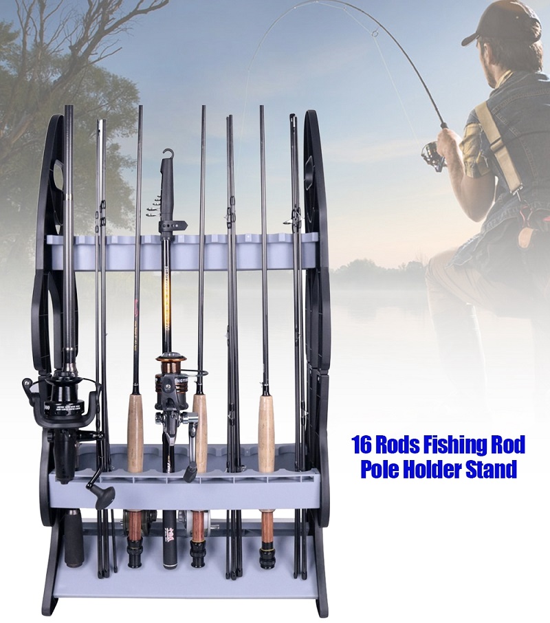 Buy Gdeal Easy Take Fishing Rod Rack Pole Holder Stand Organizer