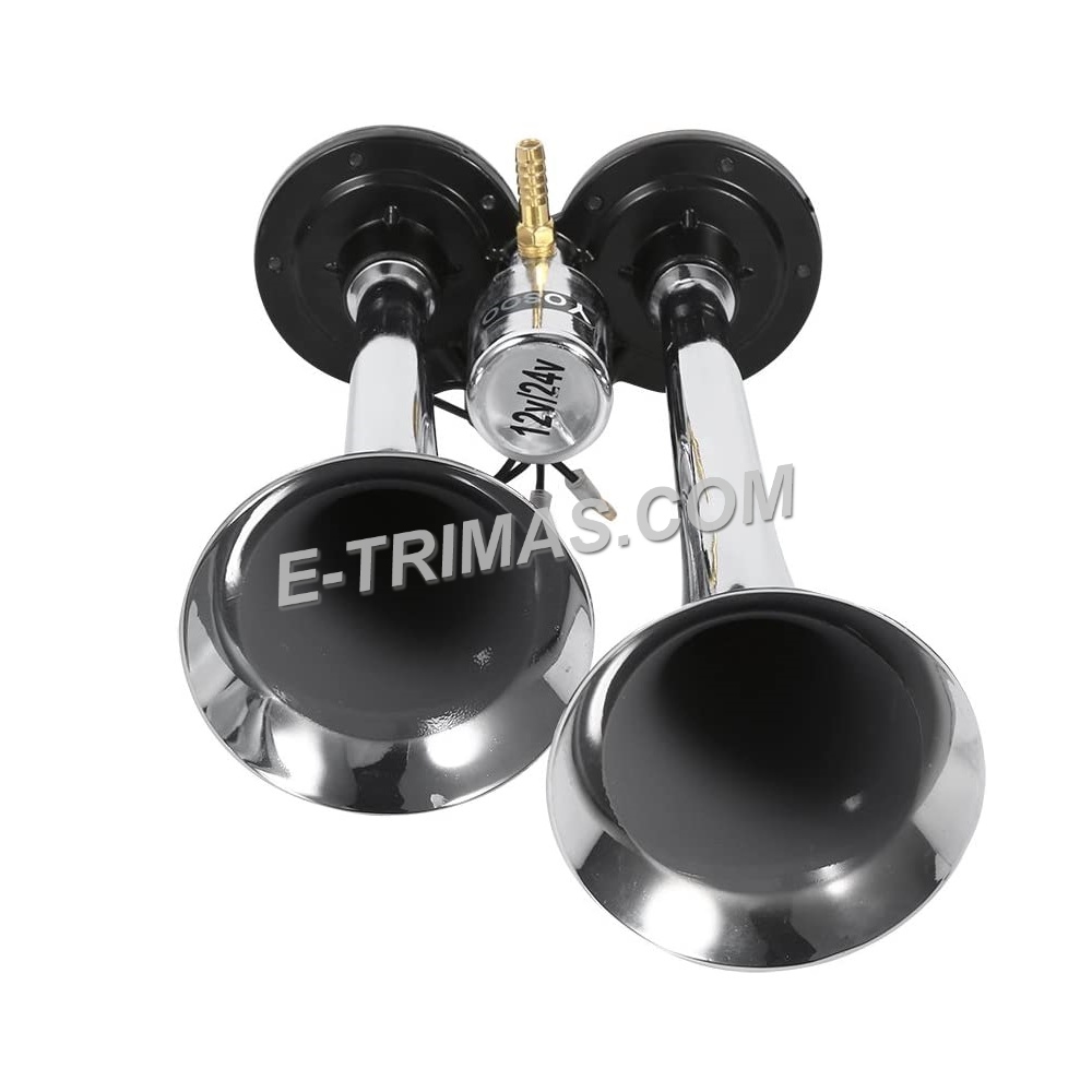 Buy Etrimas Super Loud Dual Trumpet Electric Horn Dual Air Horns