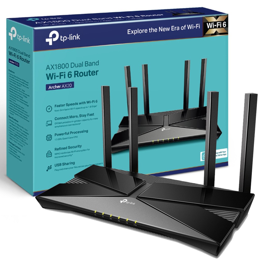 Buy TP Link Wifi 6 AX1800 Archer AX20 Wireless Router | eRomman
