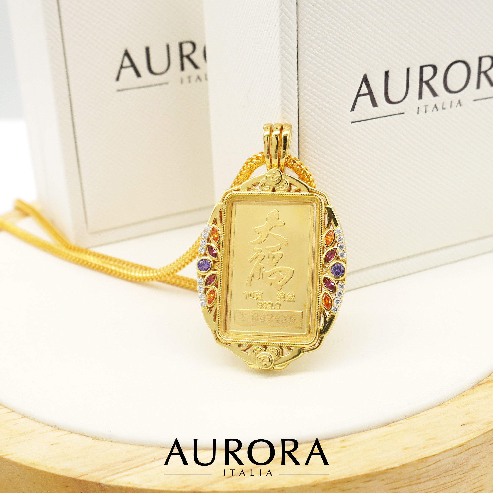 Gold Bar Casing 24K Gold Plated 