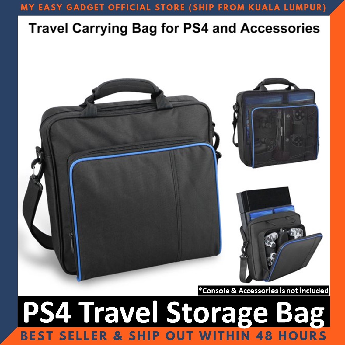 Buy Myeasygadget PS4 Bag Canvas Carry Bag Case Protective Travel