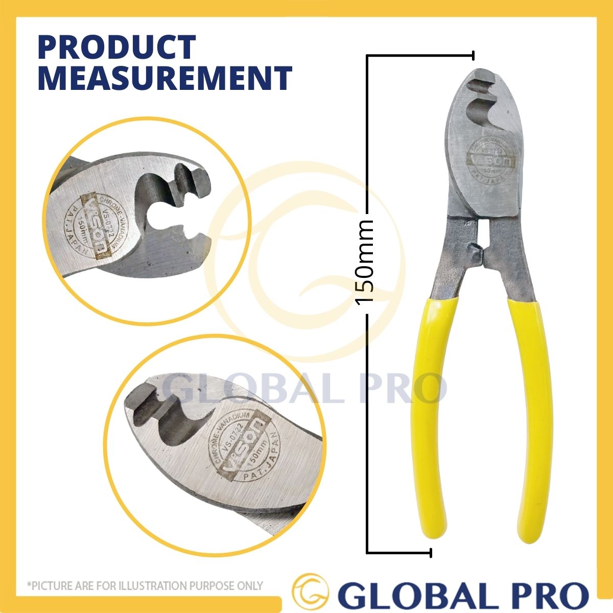 Buy Globalproofficial VISION Tools VS-0722 6” 150mm Electric Cable 