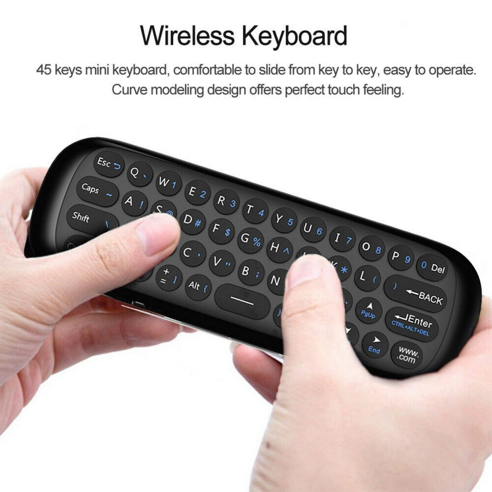 Wechip Mini 2.4G RF Keyboard Air Mouse Remote Infrared Learning For TV 