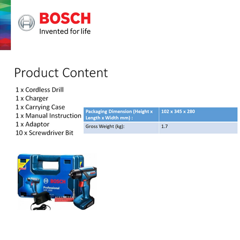 Buy Bosch Cordless Drill Driver Screwdriver Bits eRomman