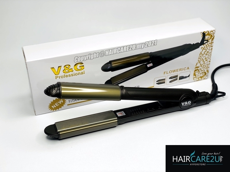 Buy V G V 699 2 in 1 Curling Hair Iron Straightener eRomman