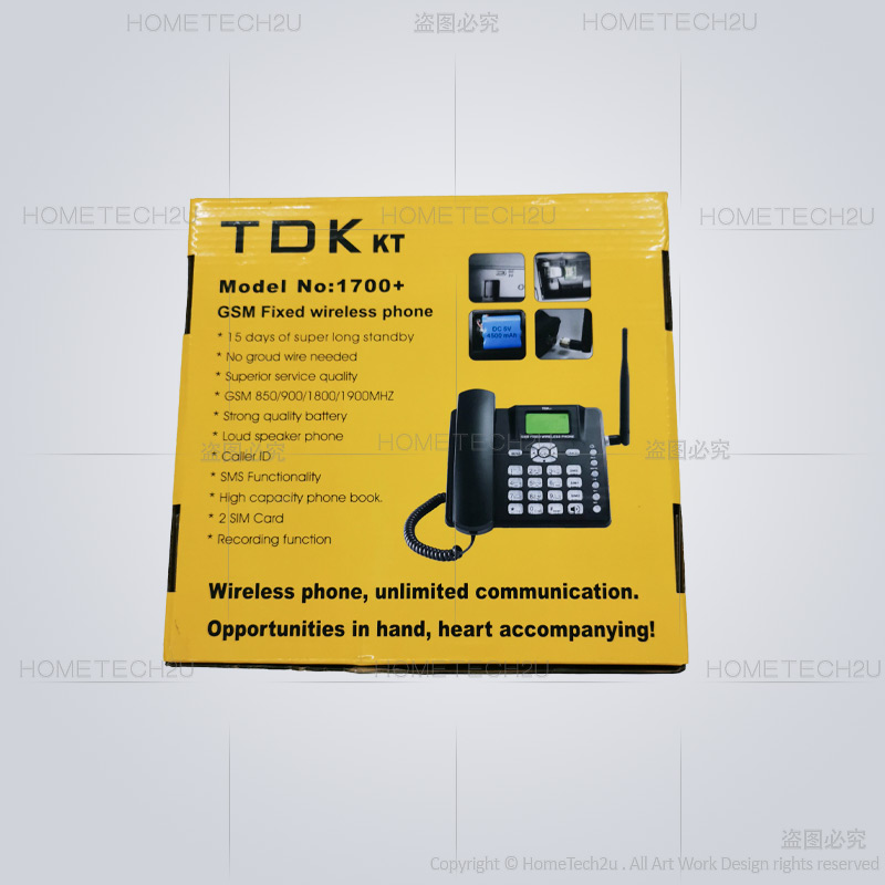 Buy Hometech2u TDK Cordless Phones GSM Dual Sim Card Landline Phone