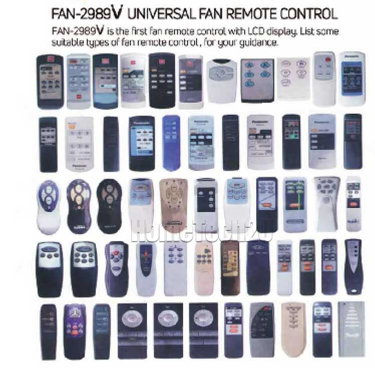 Universal Ceiling Fan Remote Control 