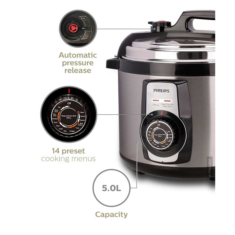 Buy Philips Daily Collection Electric Pressure Cooker-5 Liter