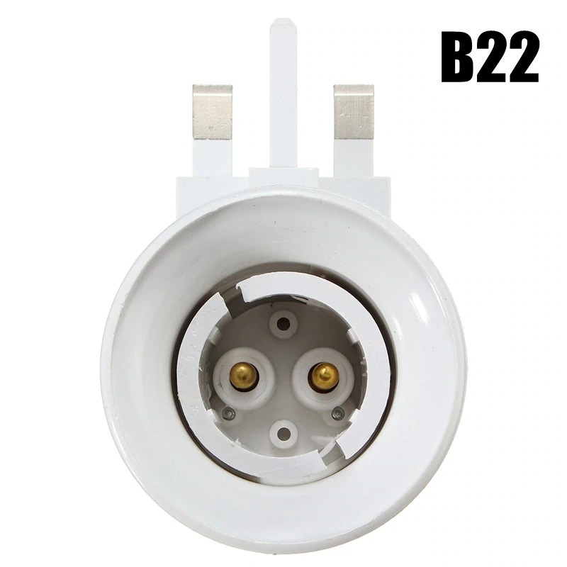 2-Pack E26 Screw Base To 110V AC Plug Adapter – Light Bulb Socket Converter