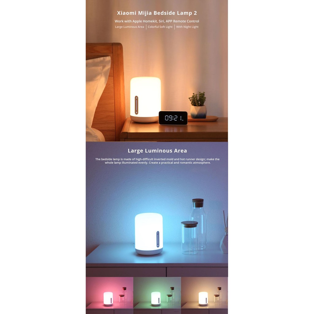 Buy Bedside Lamp by Xiaomi Mijia MUE4085CN (White) eRomman