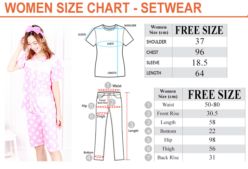 Ladies Night Suit Size Chart atelieryuwa.ciao.jp