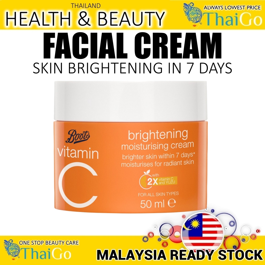 Buy Thaigo2u Boots Vitamin C Brightening Moisturizing Cream 50g online