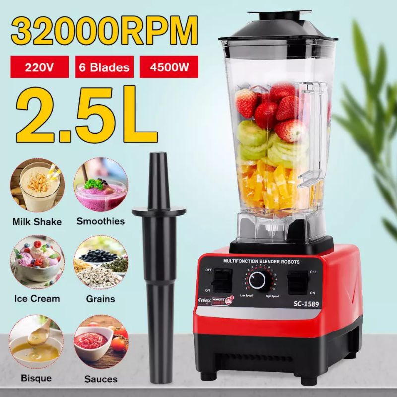 Buy SILVER CREST SC1589 Blender Heavy Duty 3500W 2.5L HighPower eRomman