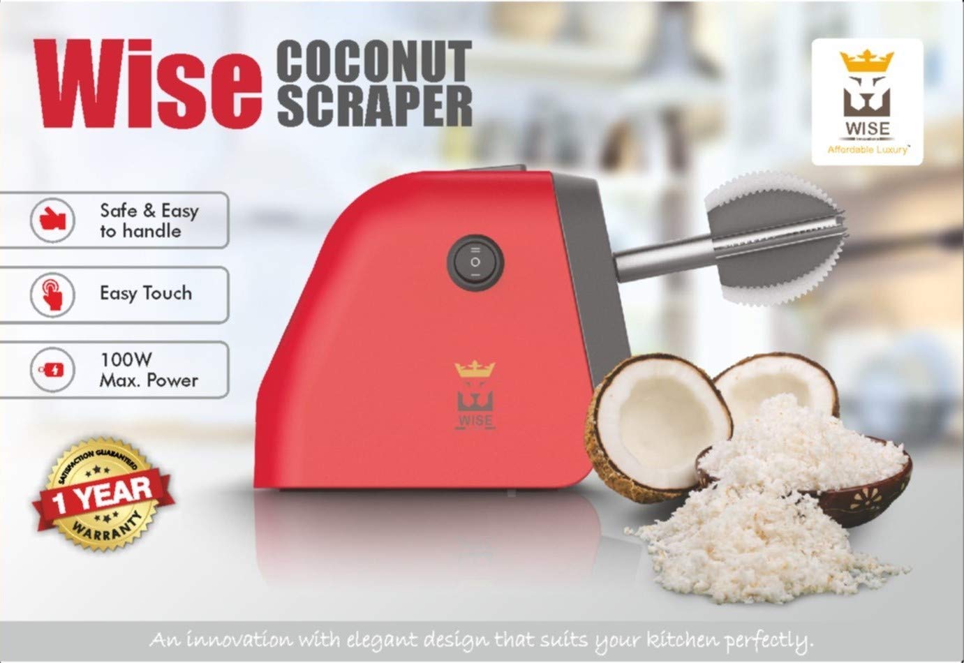 Home Living Kitchen Dining Kitchenware Kitchen Tools Accessories Wise Electric Coconut Scraper 100w Knife Sharpener 2 Speed Powerful Shop Online Best Products Eromman