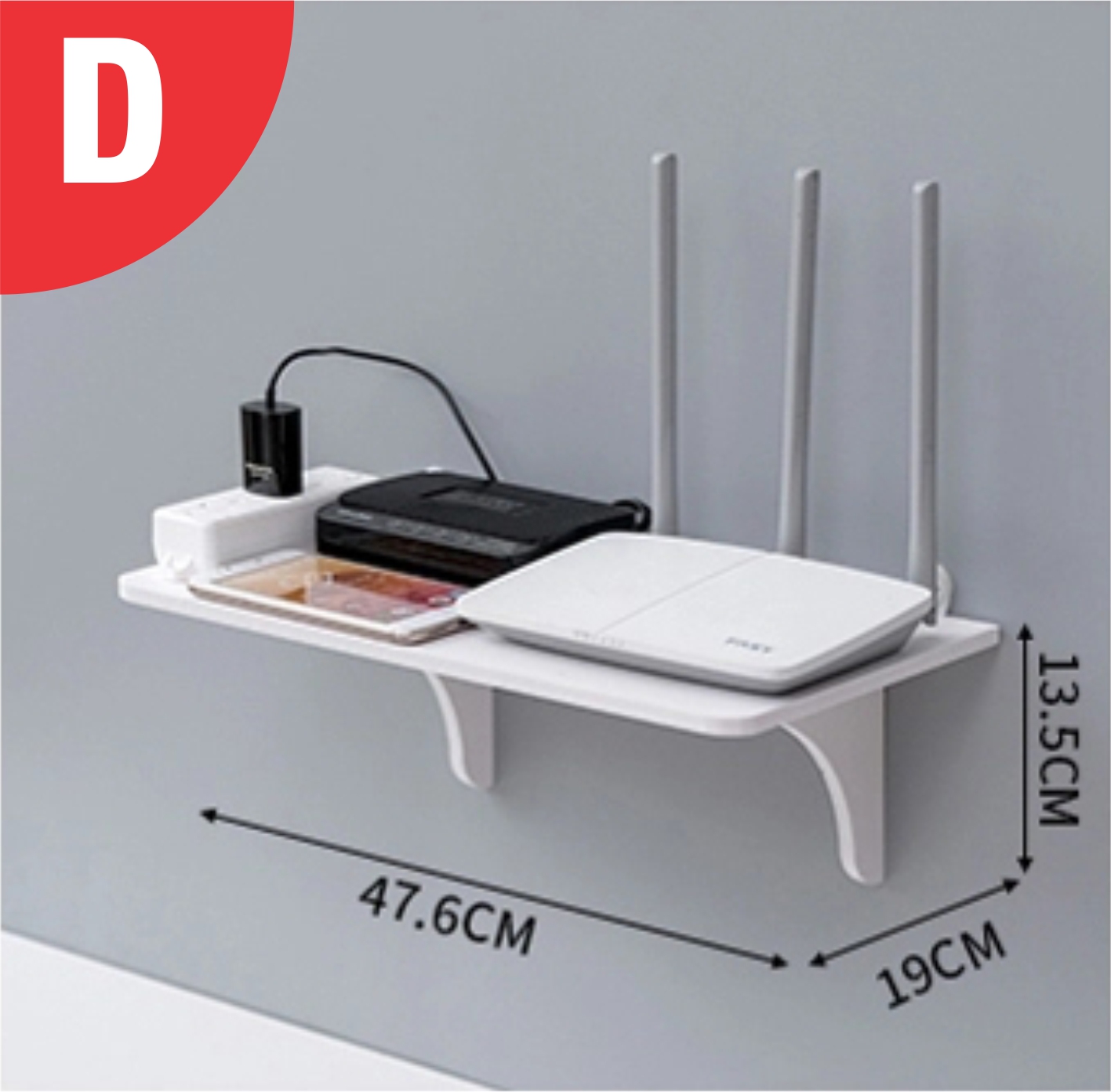 Buy Myehomedecor Wifi Router Shelf Modem Holder TV box rack wall