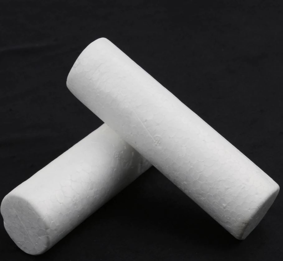 Buy Lsthometrading 3/4/5cm Diameter White Modelling Craft Polystyrene Foam  Cylinder Pillar Kids DIY Accessory Ornaments