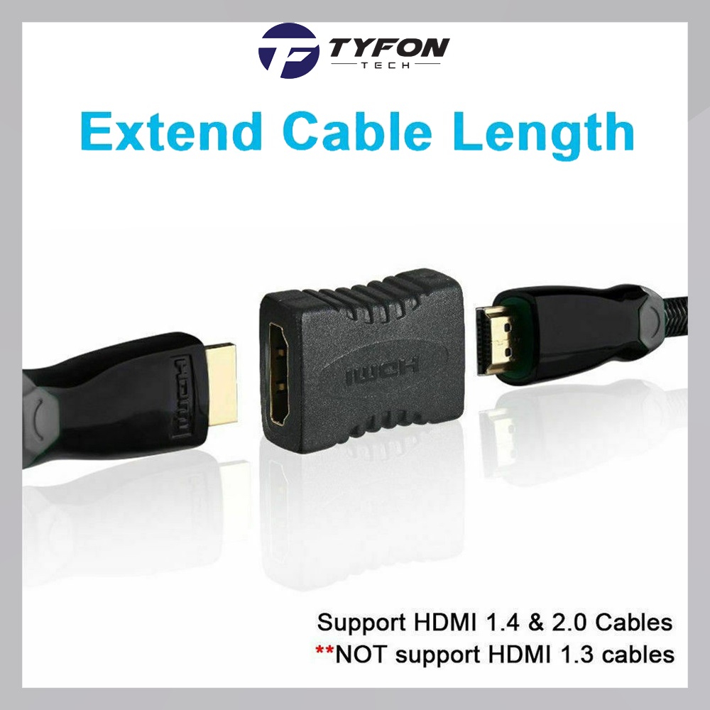 Buy Tyfontech HDMI to HDMI Extender Connector Joiner Female to Female
