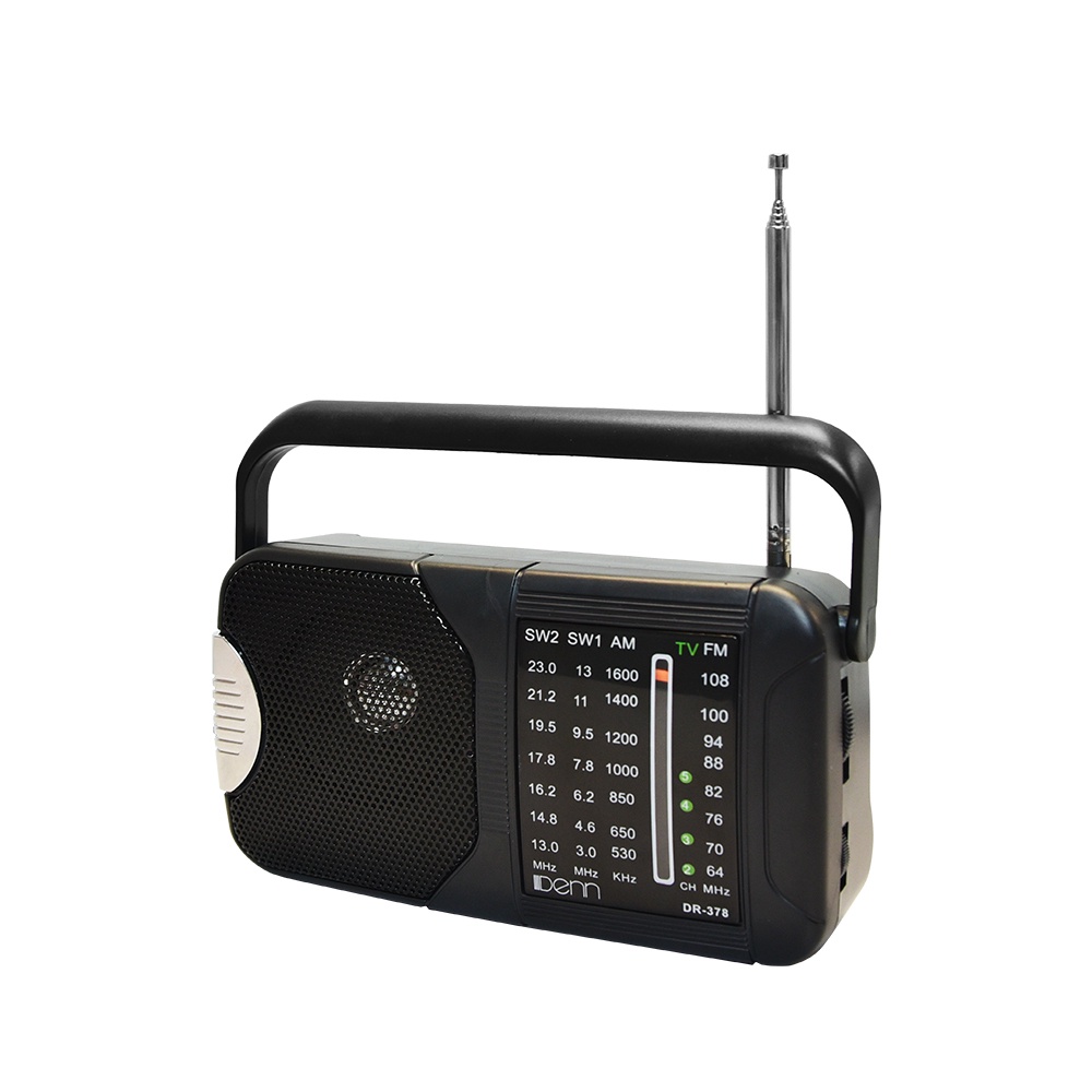 Buy Hometech2u DENN DR-378 AC/DC Portable Radio AC Battery Operated ...