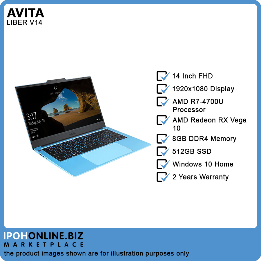 Laptop Avita Avita Liber V14 Amd 8gb 512gb Liber V14 Avita Liber