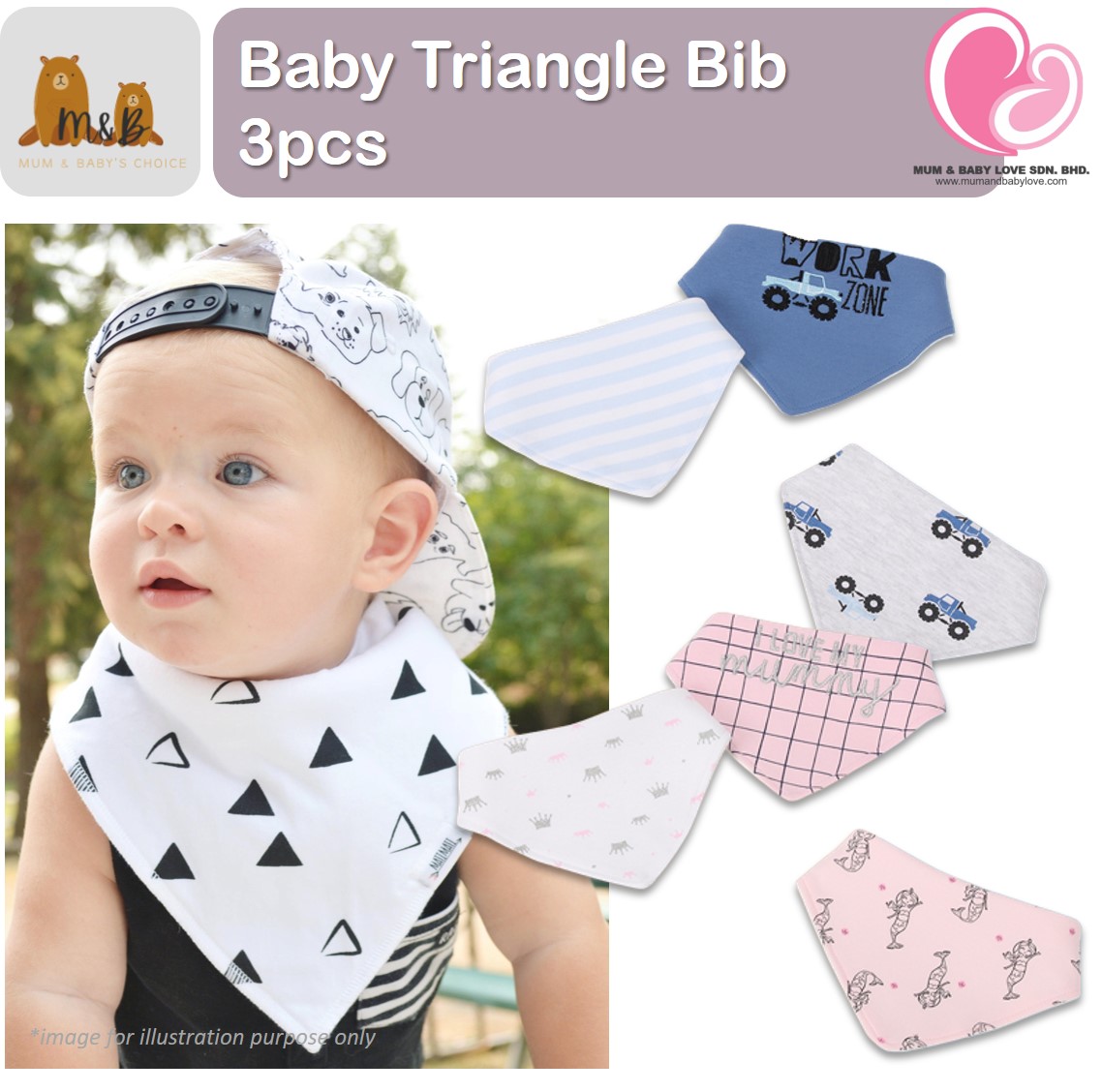 Triangle bibs discount
