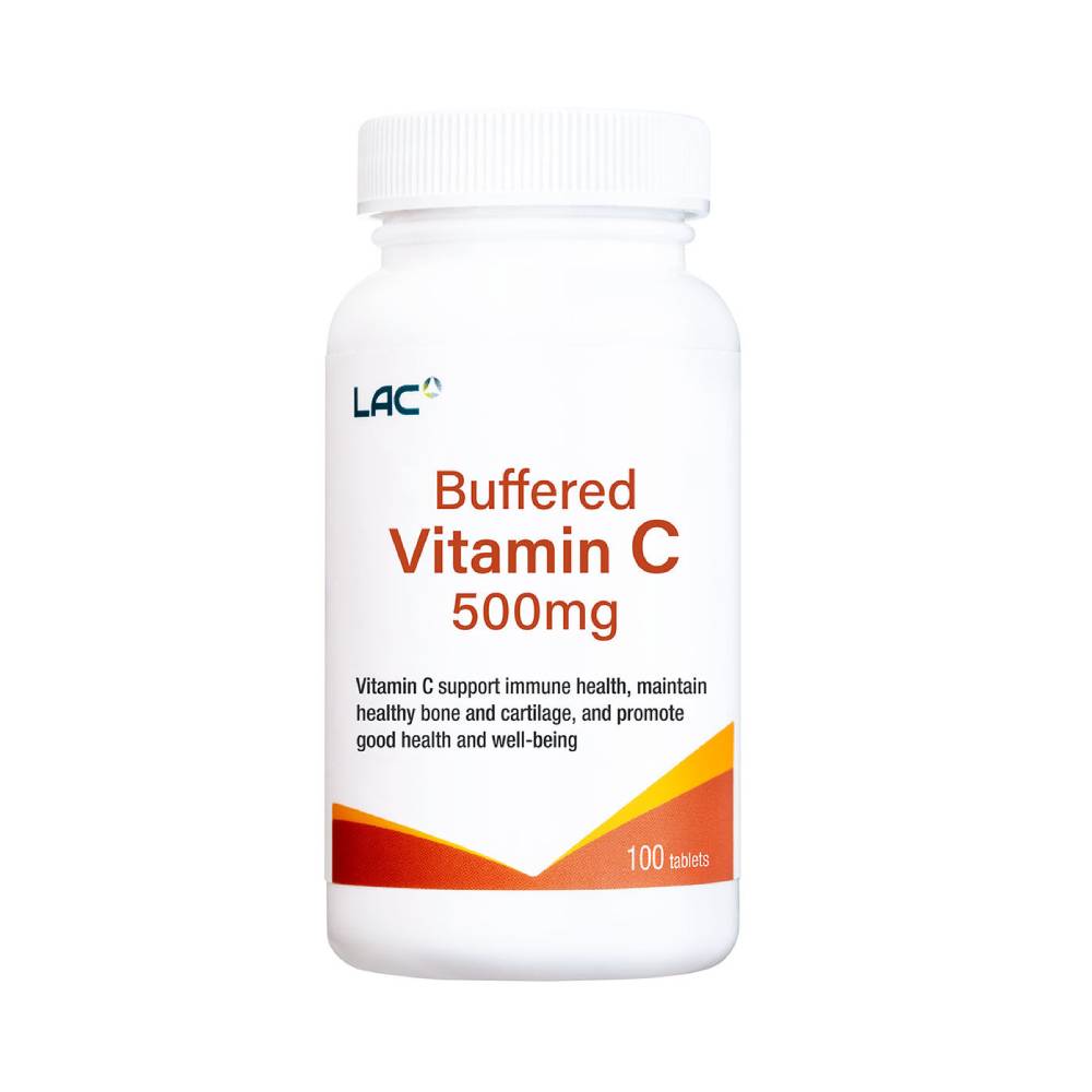 Buy LAC Vitamin C 500mg Buffered (100 tablets) eRomman