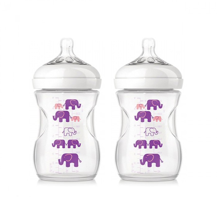 purple avent bottles
