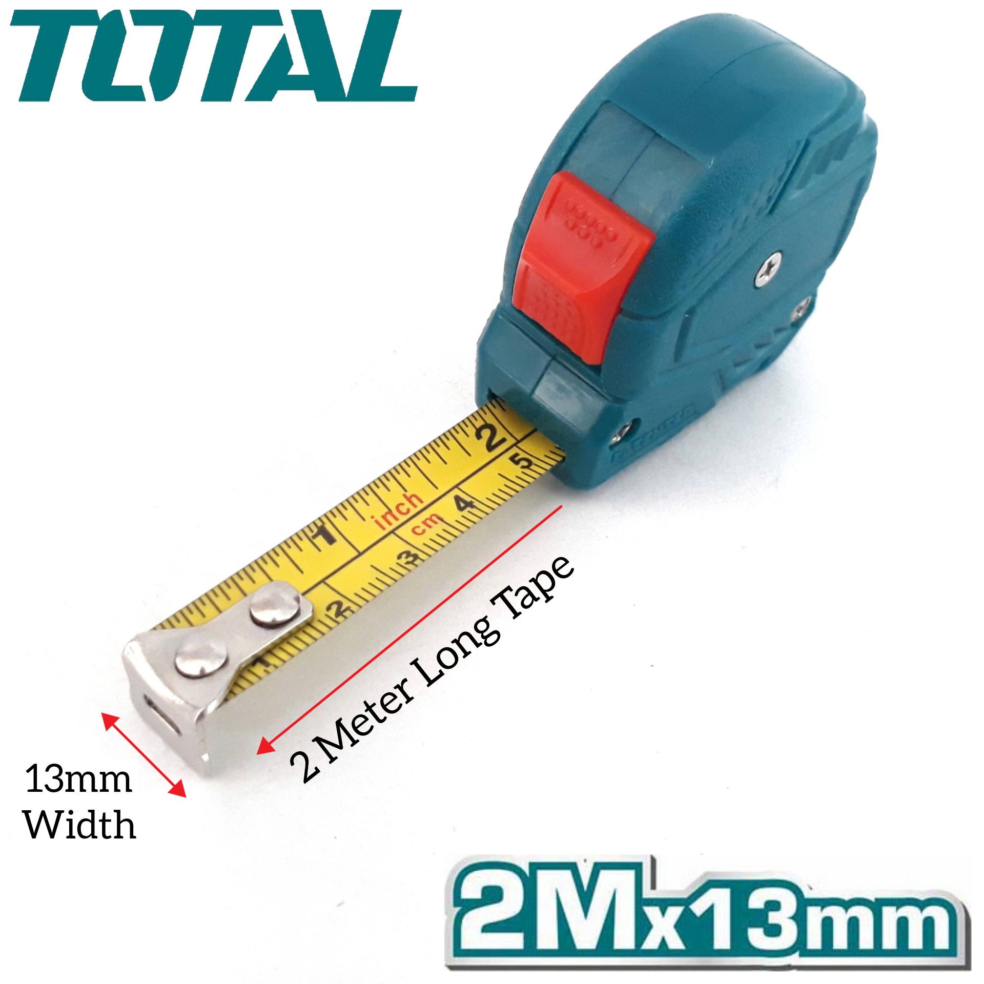 Buy Metrostarhardware TOTAL 2M X 13MM MINI SMALL STEEL MEASURING TAPE