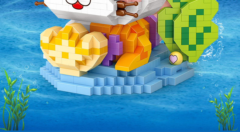 Buy Slstoys LOZ IDEAS Mini Block 8114 Mermaid Cat Underwater Sea