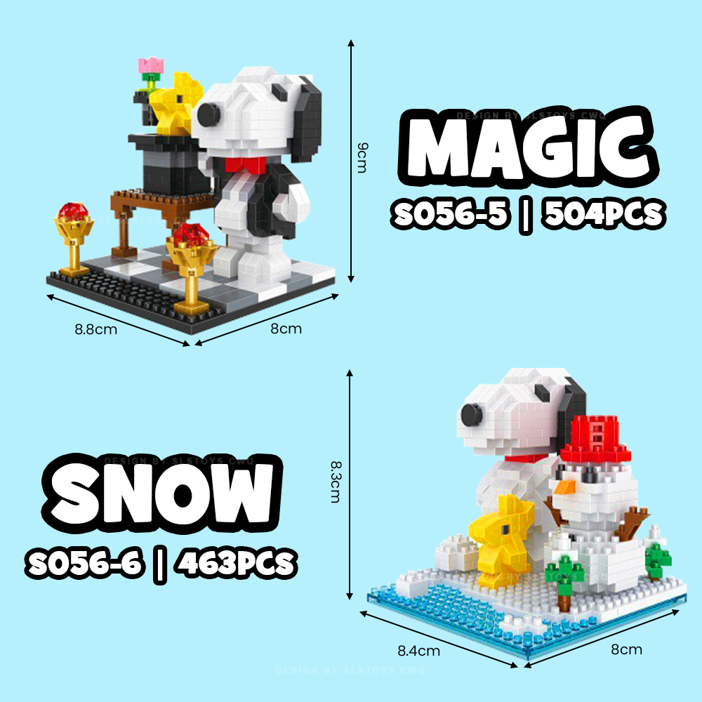 Buy Slstoys Heng SanHe Block Peanuts Series Snoopy Dog Cartoon